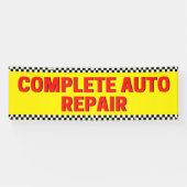 完全自動修復フ市松模様にラグ大黄 横断幕 (横)