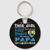 完全自閉症ギフト男性へアイディア，女性，子供 – Au キーホルダー (正面)