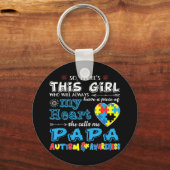 完全自閉症ギフト男性へアイディア,女性,子供 – Au キーホルダー (正面)