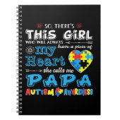 完全自閉症ギフト男性へアイディア，女性，子供 – Au ノートブック (正面)