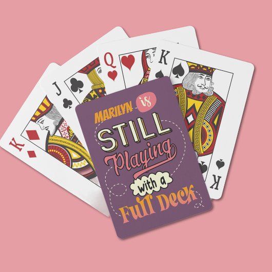 完全遊なデッキを持っておもしろいいるパーソナライズされた トランプ