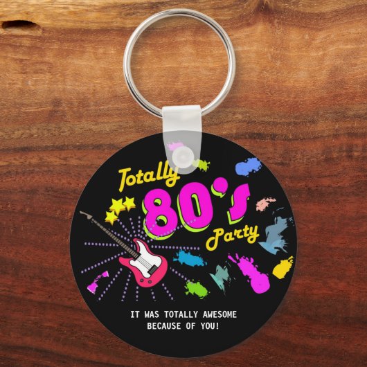 完全80年代のパーティー、キーチェーンの好意 キーホルダー (正面)