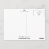 完全 – オレンジ色のクレートラベル ポストカード (裏面)