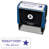 「完前向き全な仕事！」 教育者のゴム印 セルフインキングスタンプ (インサイチュ)