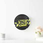 完売 アート プリント ラウンド壁時計 (ホーム)