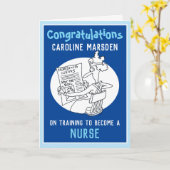 完成したナーストレーニングカード カード (黄色い花)