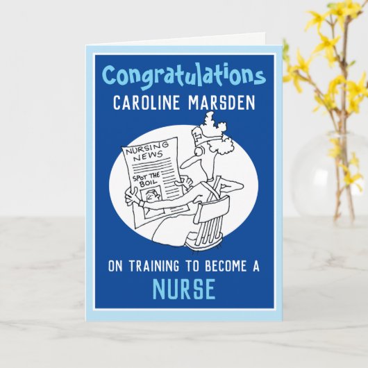 完成したナーストレーニングカード カード (黄色い花)