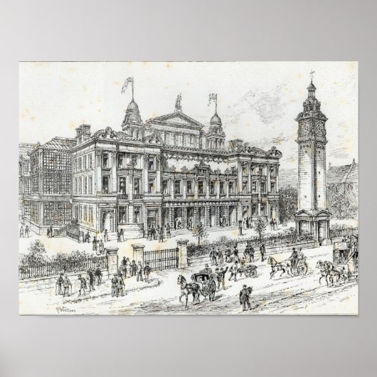 完成した建物の人民宮殿 ポスター (正面)