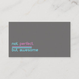 完成しないためしかし素晴らしい!! 名刺