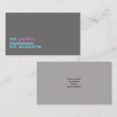完成しないためしかし素晴らしい!! 名刺 (正面/裏面)