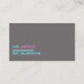 完成しないためしかし素晴らしい!! 名刺 (正面)