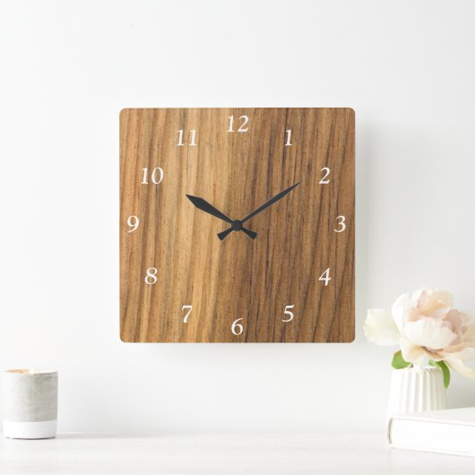 完成しフェイクたバーンウッド時計 スクエア壁時計 (ホーム)