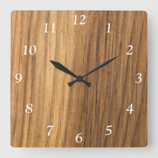 完成しフェイクたバーンウッド時計 スクエア壁時計 (正面)