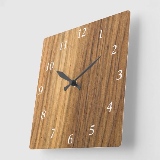 完成しフェイクたバーンウッド時計 スクエア壁時計 (傾斜)