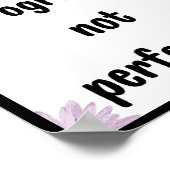 完成ではなく、進歩のために努力し、引用文 ポスター (角)