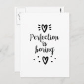 完成は退屈なおもしろい引用文はがき ポストカード (正面/裏面)