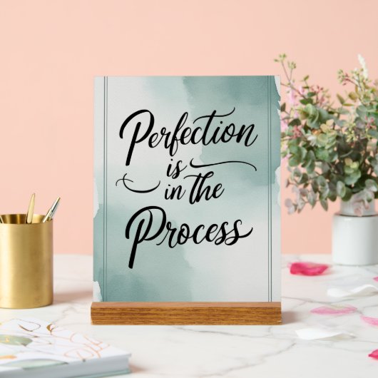 完成は過程にある アクリルサイン (ウェディング)