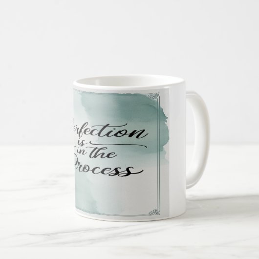 完成は過程にある コーヒーマグカップ (正面右)