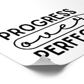 完成やる気を起こさせる引用文の進歩 ポスター (角)