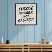 完成を越えた進歩やる気を起こさせる: ポスター