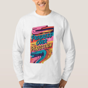 完成を越えて進歩する。 Tシャツ
