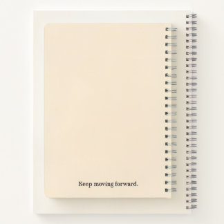 「完成を越えて進歩」スパイラルやる気を起こさせるではない ノートブック