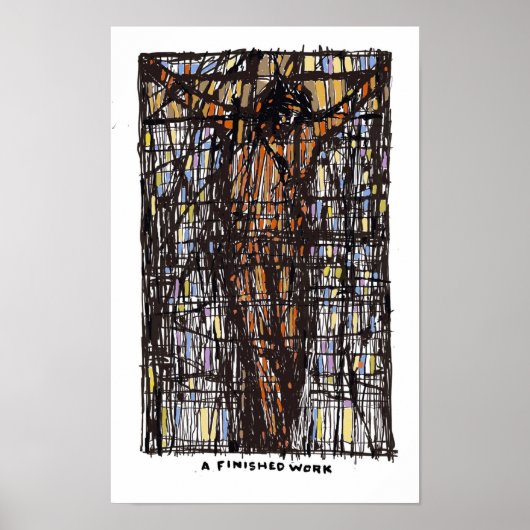 完成品のウォールアート ポスター (正面)