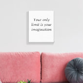 完成度の向上 – ミニマルやる気を起こさせるリスト キャンバスプリント (インサイチュ (リビング))