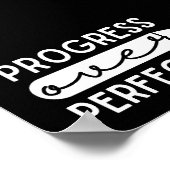 完成感動的引用文の進歩 ポスター (角)