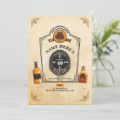 完熟したウィスキー 誕生日 50歳 60歳 男性 招待状 (スタンド正面)