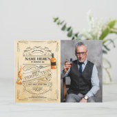 完熟したウィスキー 50歳 60歳 男性 フォト 招待状 (スタンド正面)