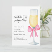 完熟したワインの60歳誕生日パーティー 招待状 (スタンド正面)