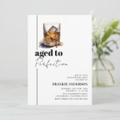 完熟した大人のお祝いウィスキー誕生日パーティー 招待状 (スタンド正面)
