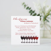 完熟した赤ワインの誕生日 招待状 (スタンド正面)