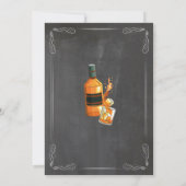 完熟のウィスキー 誕生日 60歳 男性 チョーク 招待状 (裏面)