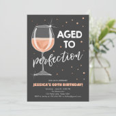 完熟のロゼワイン サプライズ バースデー 招待状 (スタンド正面)