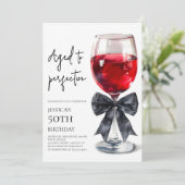 完熟のワイン ボウ 50歳の誕生日パーティー 招待状 (スタンド正面)