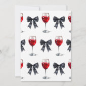 完熟のワイン ボウ 50歳の誕生日パーティー 招待状 (裏面)