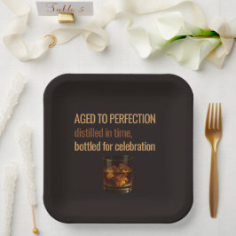完熟ウイスキーお誕生日お祝い ペーパープレート