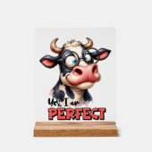 完璧おもしろいな牛棒芸術 アクリルサイン (正面)