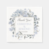 完璧かわいらしなボホフローラ結婚の感謝 スタンダードカクテルナプキン (正面)