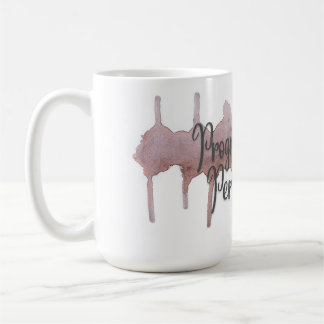 完璧さを超えて進歩絵を描する コーヒーマグカップ