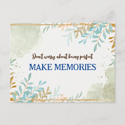 完璧である必要はないよ ポストカード (正面)