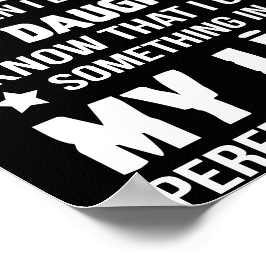 完璧ではないかもしれないが、私が娘を見ると ポスター (角)