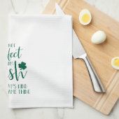 完璧ではないがアイルランド人だ |St patricks day引用文 キッチンタオル (四つ折り)