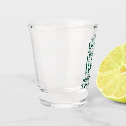 完璧ではないがアイルランド人だ |St patricks day引用文 ショットグラス (左)