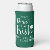 完璧ではないがアイルランド人だ |St patricks day引用文 スリム缶クーラー (Seltzer裏面)