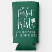 完璧ではないがアイルランド人だ |St patricks day引用文 スリム缶クーラー (正面)