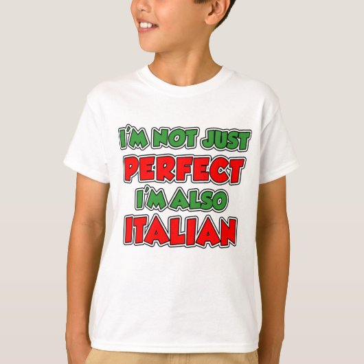 完璧ではないイタリアン Tシャツ (正面)