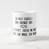 完璧ではないマグカップ ジャンボコーヒーマグカップ (正面)